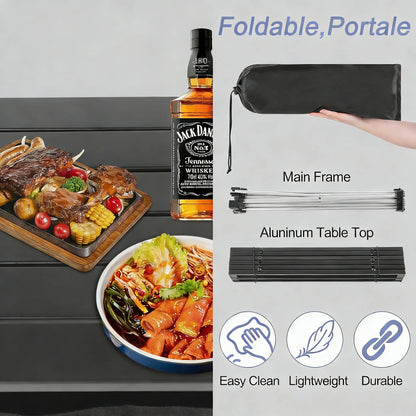 Ultralight Aluminum Folding Table with Bag, Multi-Use for Outdoor