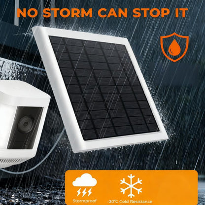 8W Weatherproof Solar Panel for Outdoor Security Cameras