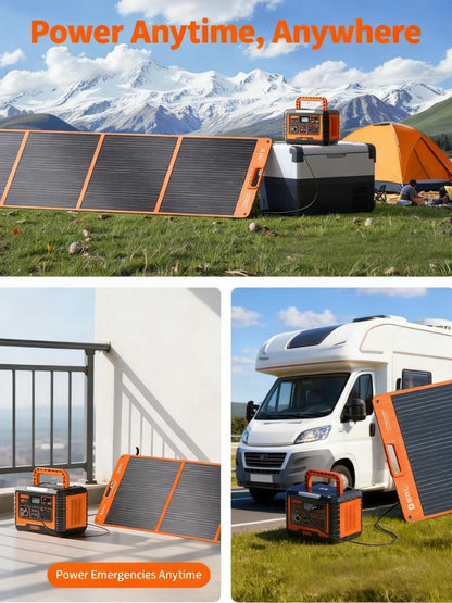 High-Efficiency Foldable Portable Solar Panel for Outdoor & RV Power