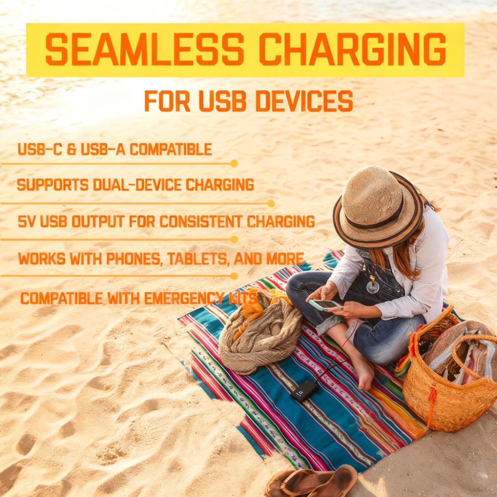 24% Efficiency Foldable Portable Solar Panel for Outdoor Adventures