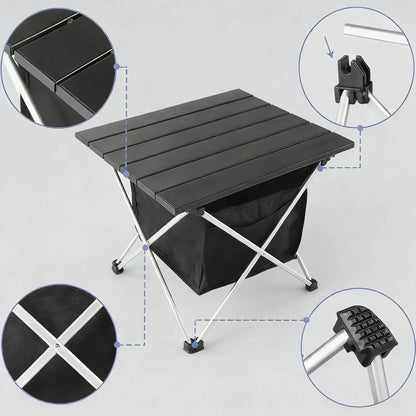 Ultralight Aluminum Folding Table with Bag, Multi-Use for Outdoor
