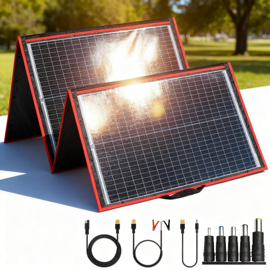 160W Foldable Portable Solar Panel Kit for Outdoor Power