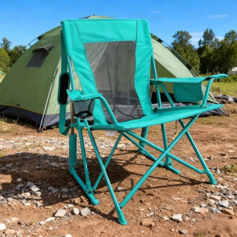 Comfortable Rocking Chair, 350lbs Capacity, Wide Backrest (Free Table Included)