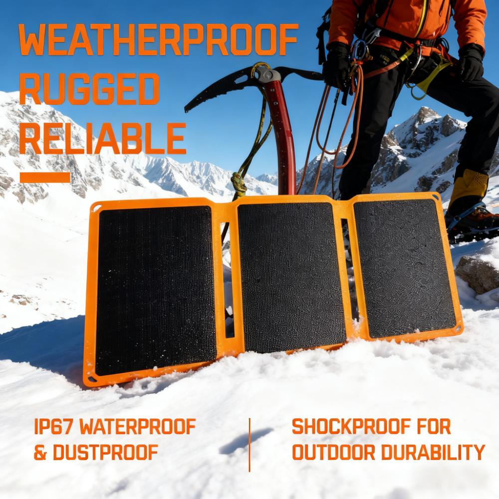 24% Efficiency Foldable Portable Solar Panel for Outdoor Adventures