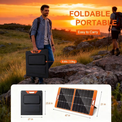 High-Efficiency Foldable Portable Solar Panel for RV & Camping