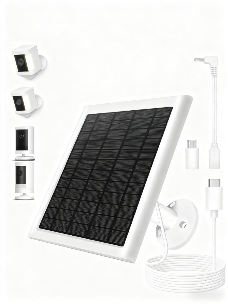 8W Weatherproof Solar Panel for Outdoor Security Cameras