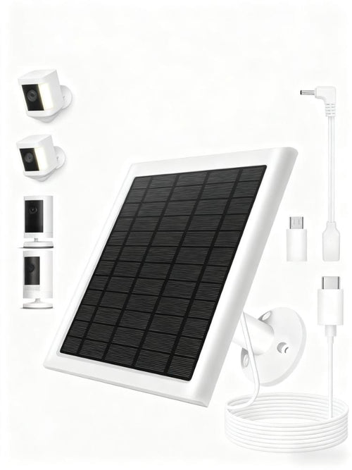 8W Weatherproof Solar Panel for Outdoor Security Cameras