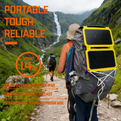 24% Efficiency Foldable Portable Solar Panel for Outdoor Adventures