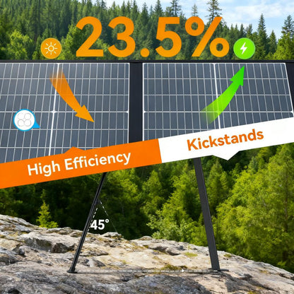 200W Ultra-Compact Foldable Portable Solar Panel Kit for Outdoor & RV Use