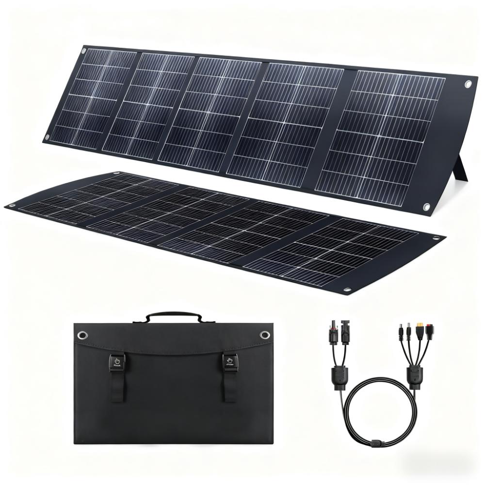 200W Ultra-Compact Foldable Portable Solar Panel Kit for Outdoor & RV Use