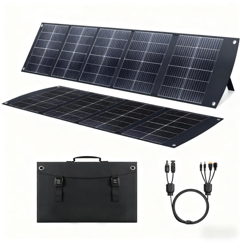 200W Ultra-Compact Foldable Portable Solar Panel Kit for Outdoor & RV Use